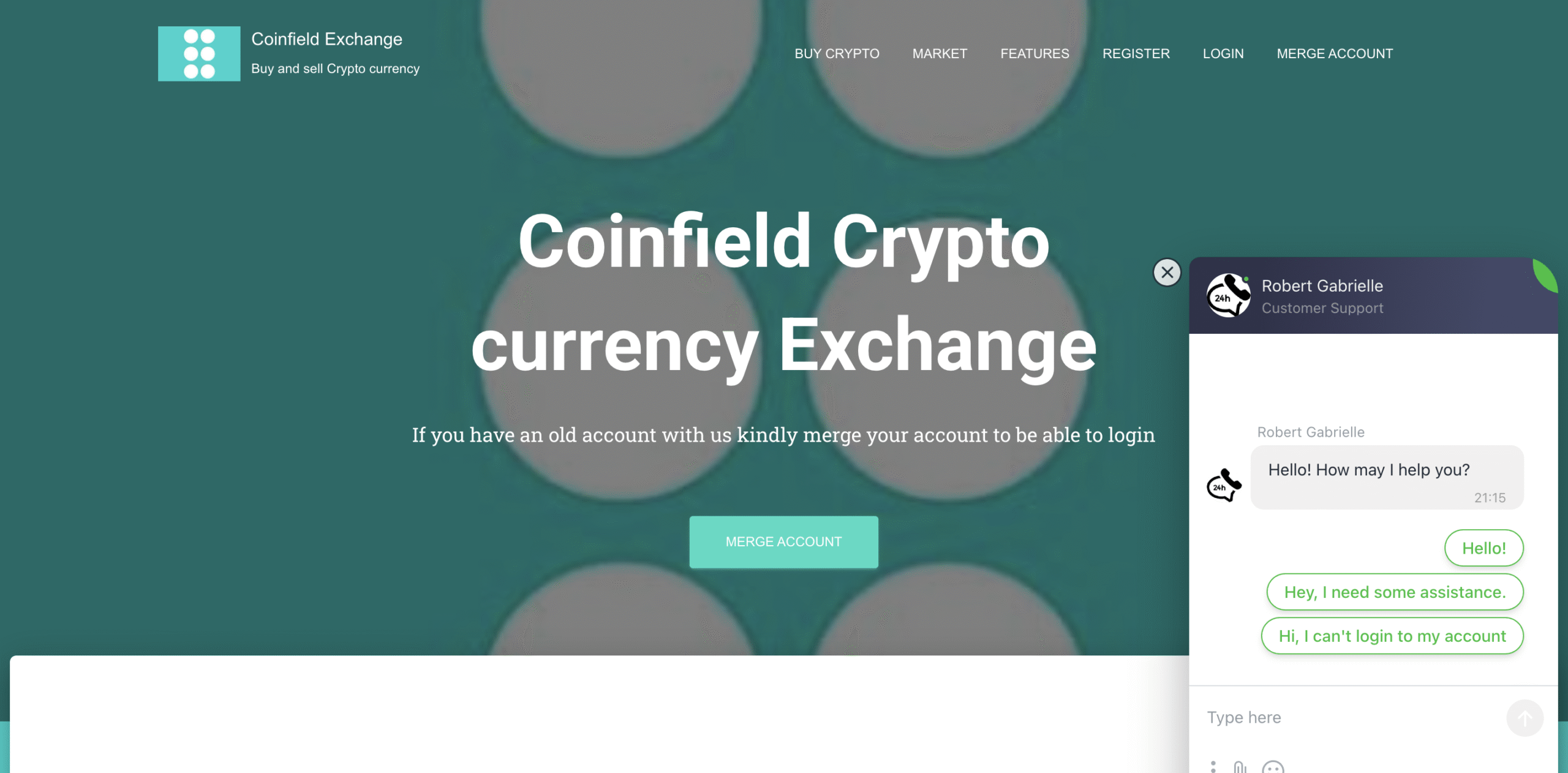 Coinfield.us.com scam review